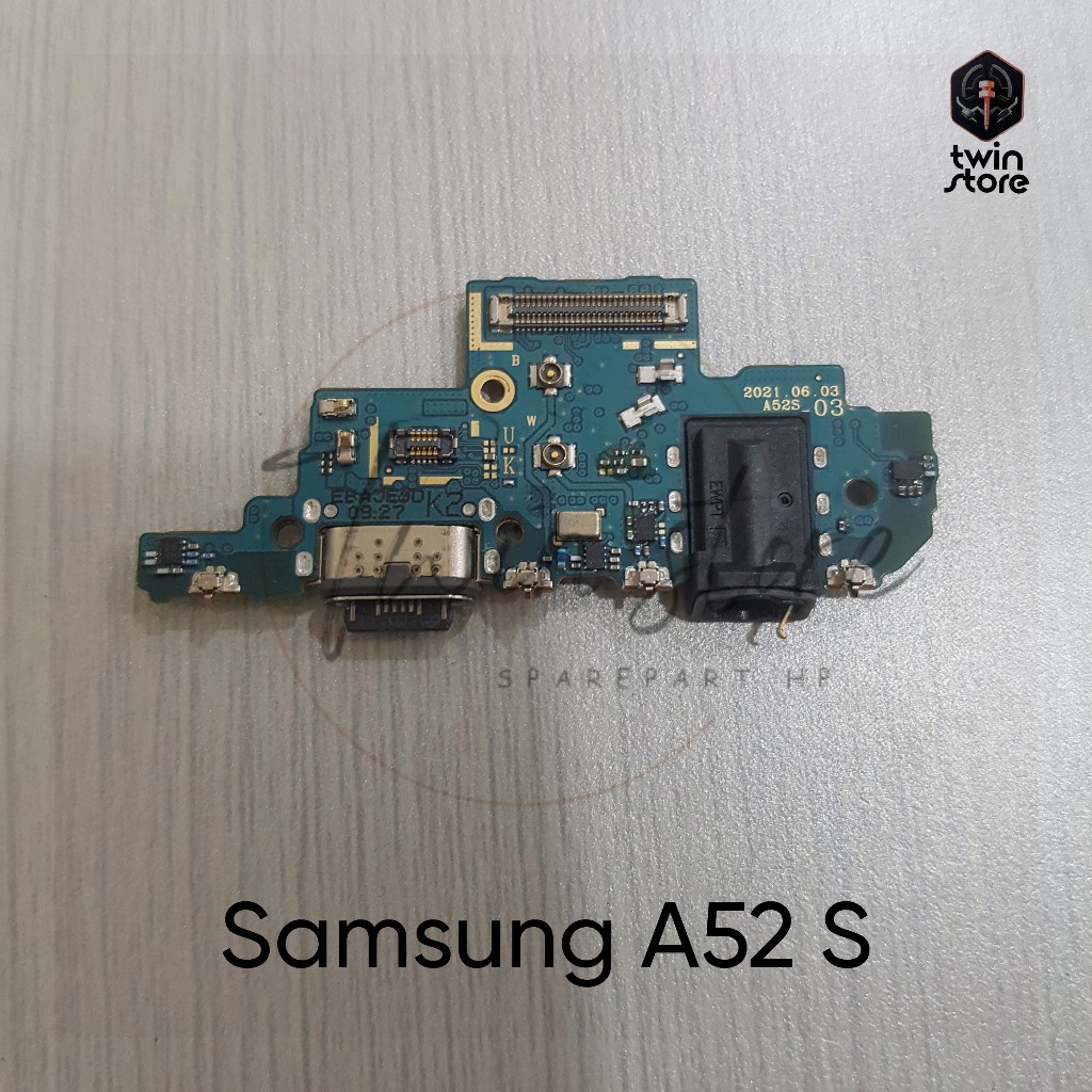 Papan Cas Konektor Charger Mic Samsung A52s Original