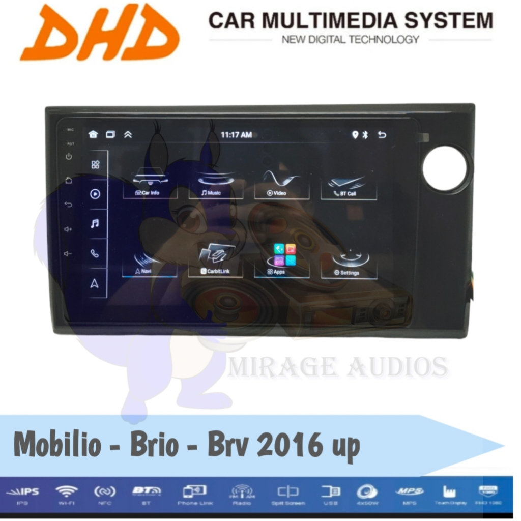Head Unit Android DHD Brio Brv Mobilio 2016 up 9 inch Plug & Play