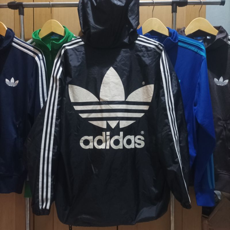 windbreaker adidas trifoil big logo vintage