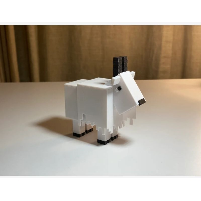 Goat/kambing/ Minecraft/figure/pajangan rumah/mainan anak murah