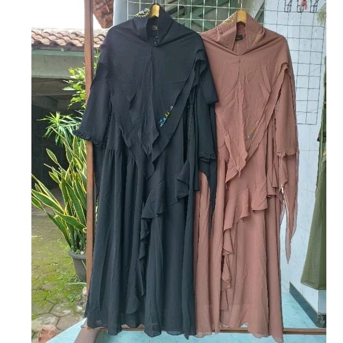 BerMus - Gamis Syar'i set Khimar by ZC Moslem collection