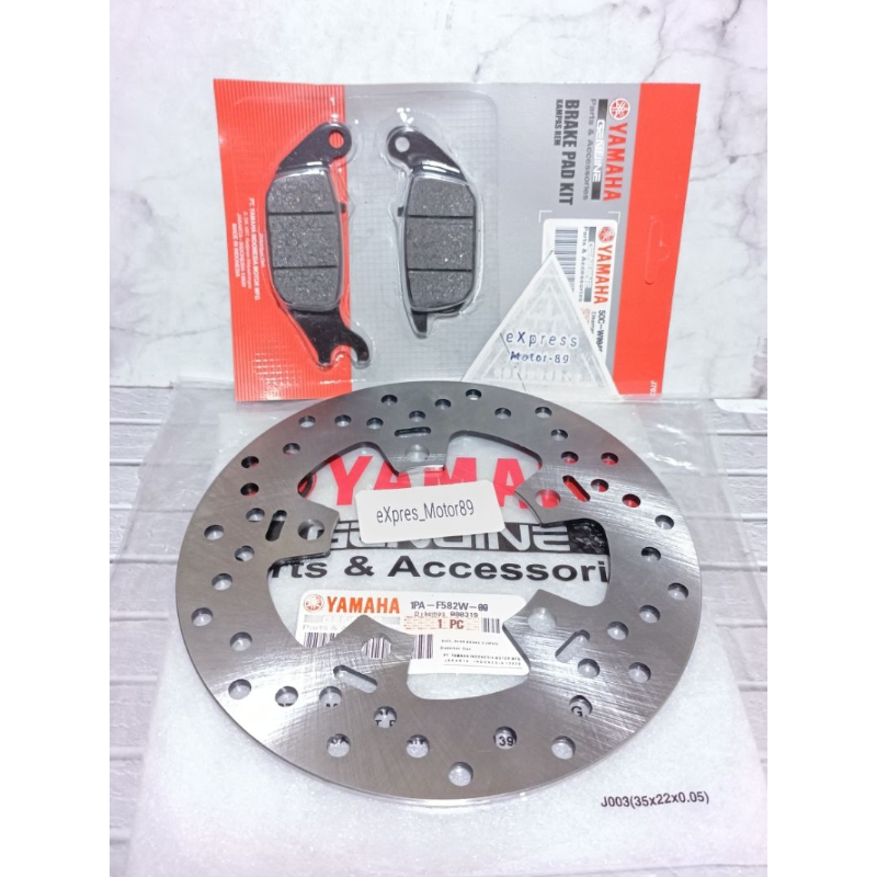 PIRINGAN CAKRAM BELAKANG 1PA + KAMPAS REM YAMAHA VIXION MX KING ORI