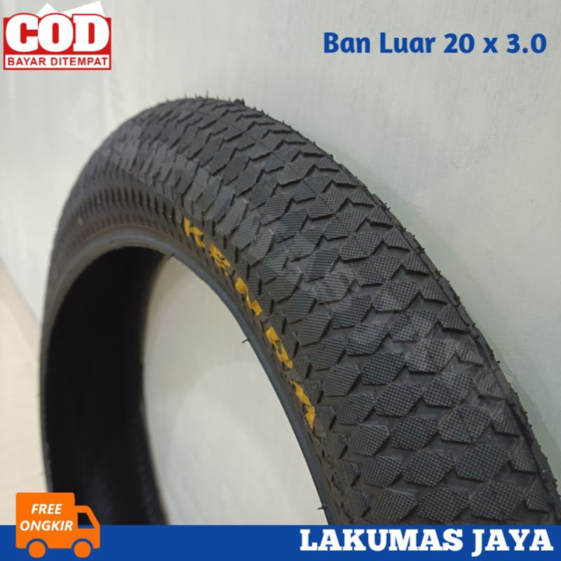Ban Luar Sepeda 20 x 3.0 KENDA / Ban Sepeda anak BMX ukuran roda 20 Besar Murah High Quality