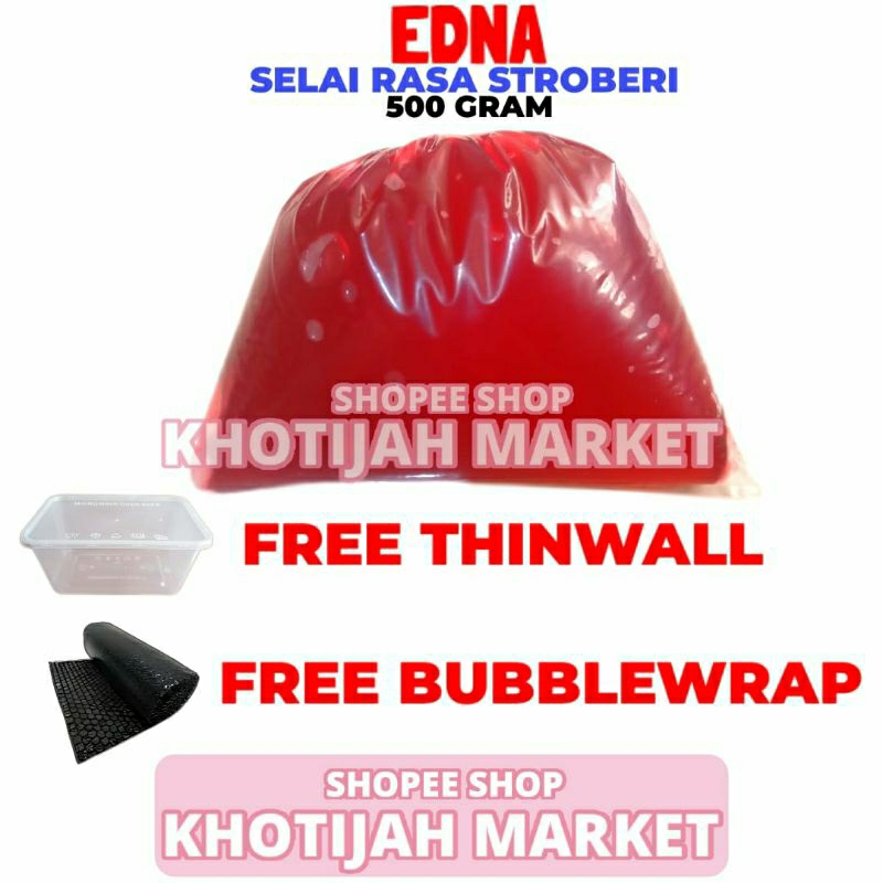 

Selai Stroberi Merk Edna Repack 500 Gram