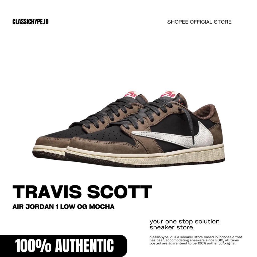 Travis Scott Air Jordan 1 Low Mocha