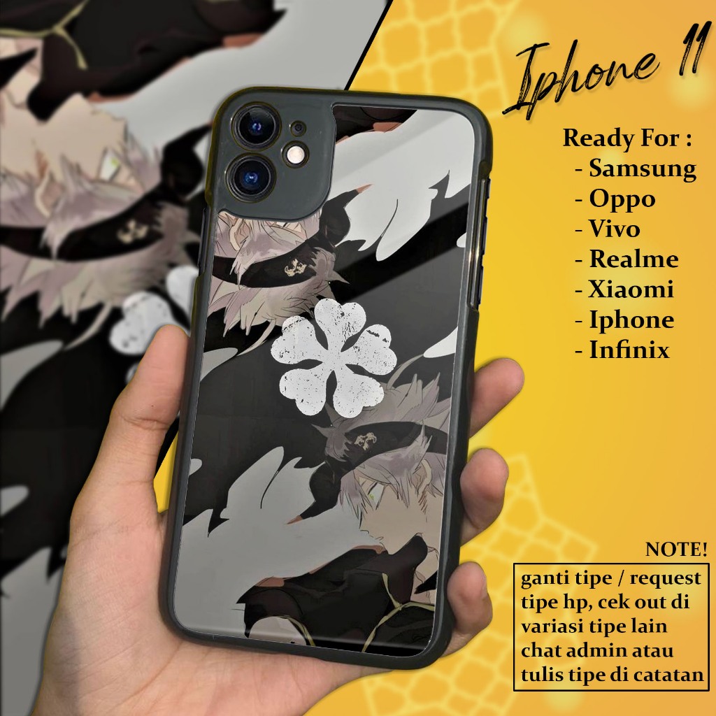 Case Iphone 11 Terbaru - Casing Hp Iphone 11 - ( BLACK CLOVER ) - Case Hp - Casing Hp - Softcase Iph