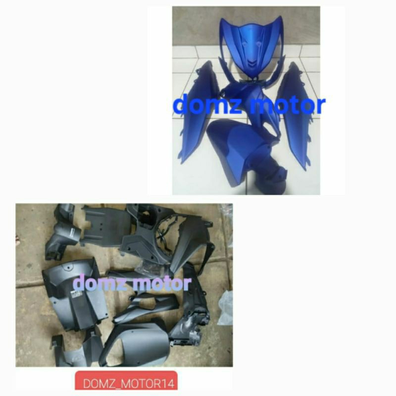 cover full body halus kasar honda beat fi 2013_2016 warna biru doff