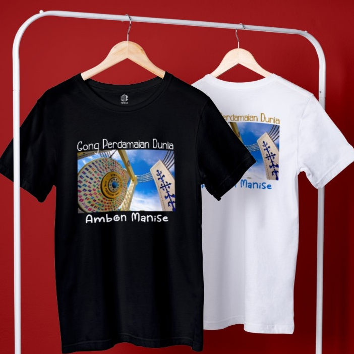 Kaos Ambon Maluku Dewasa Anak Gong Perdamaian Dunia Ambon Manise