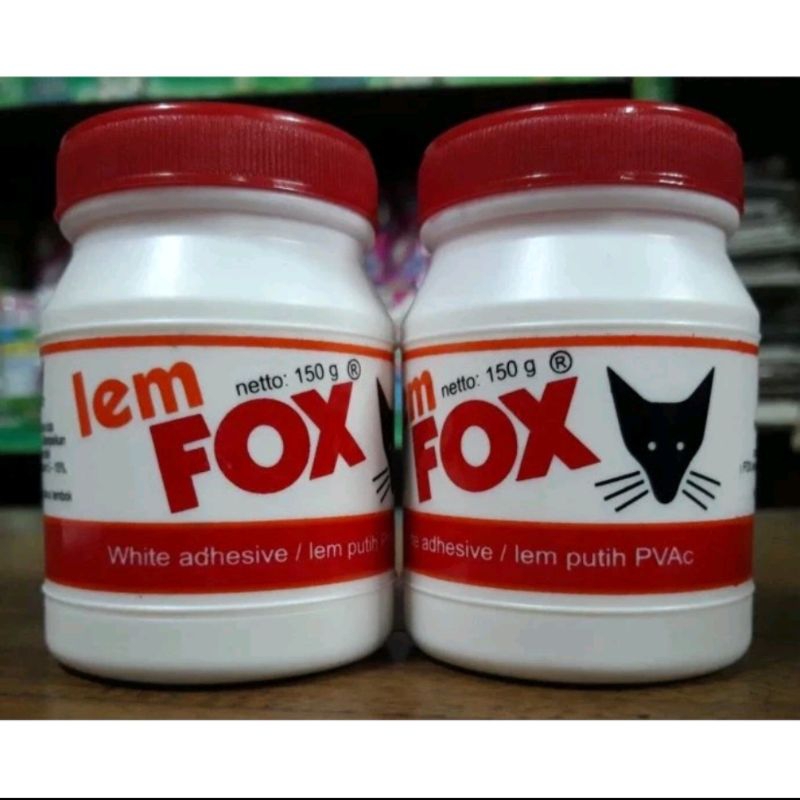 

lem fox 150grm/lem pvac/lem kertas/lem kayu