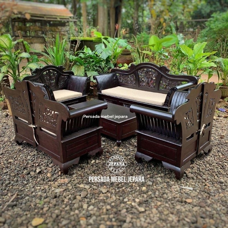 Kursi tamu madura keong / Kursi tamu madura / Kursi tamu jati / Kursi / Meja tamu / Meja / Meja jati