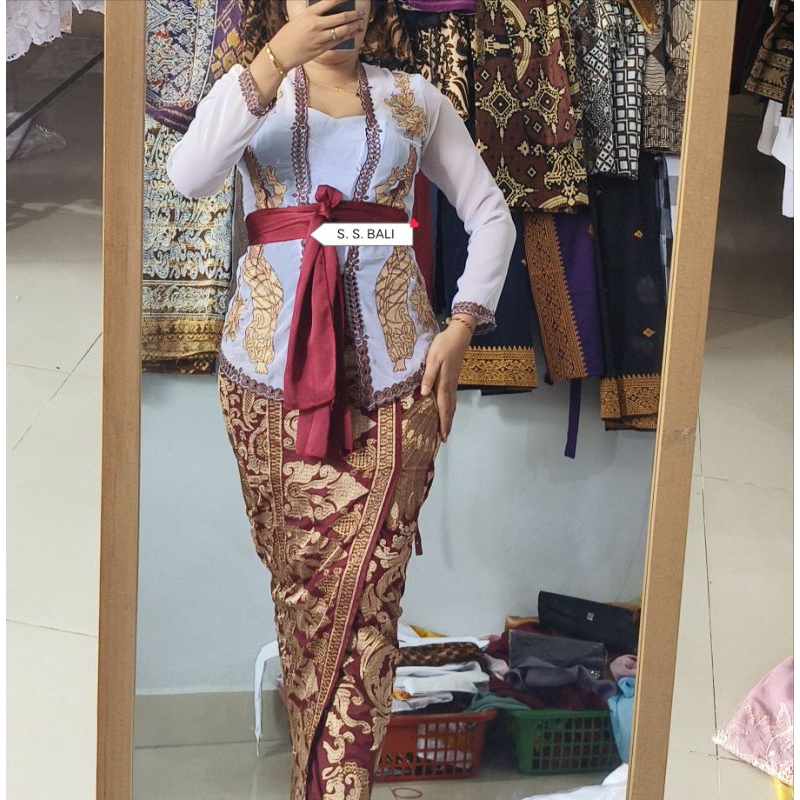 kebaya bordir wayang terbaru