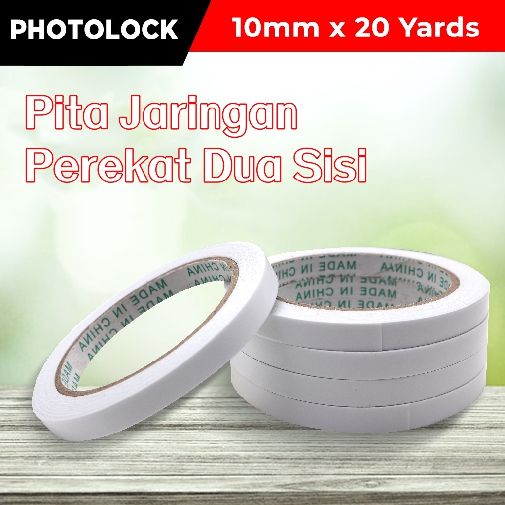 

Pita Jaringan Perekat Dua Sisi 10mm x 20 yard