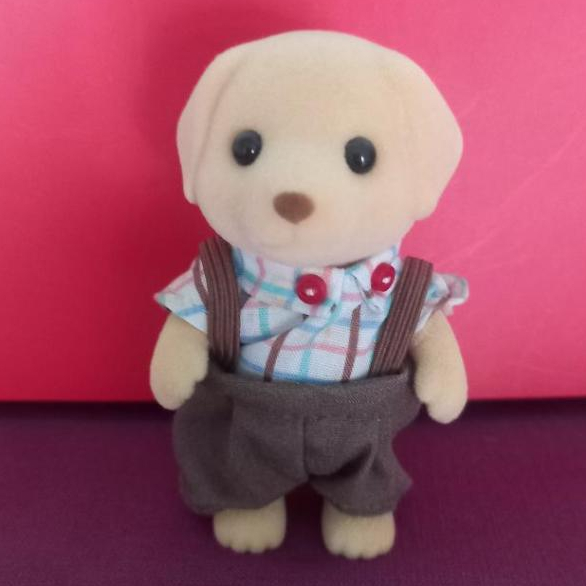 Sylvanian Families Single Figure Yellow Labrador Dog Mother Sister Brother Baby - Original Silvanian