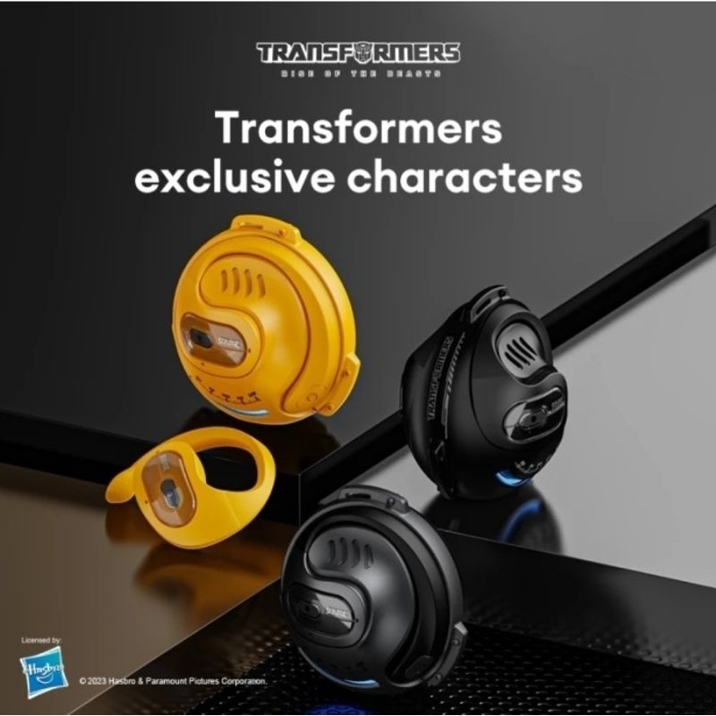 Transformers T07 TWS Bluetooth Headset Earphone Earhook Wireless