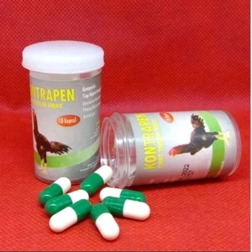 KONTRAPEN KAPSUL OBAT TURUN URAT AYAM OBAT KAKI AYAM BENGKAK OBAT KAKI PINCANG KONTRAPEN SALEP TURUN