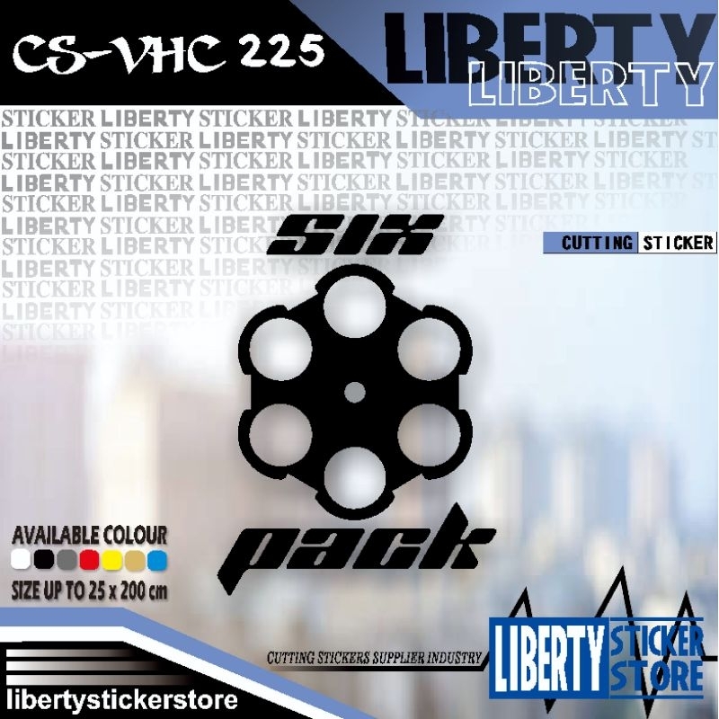 cutting sticker six pack bullet | cutting stiker six pack bullet