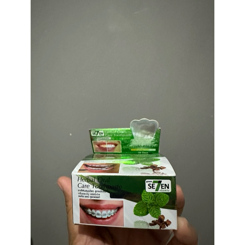 READY STOCK SE7EN HERBAL ORAL CARE TOOTHPASTE SEVEN ORIGINAL THAILAND