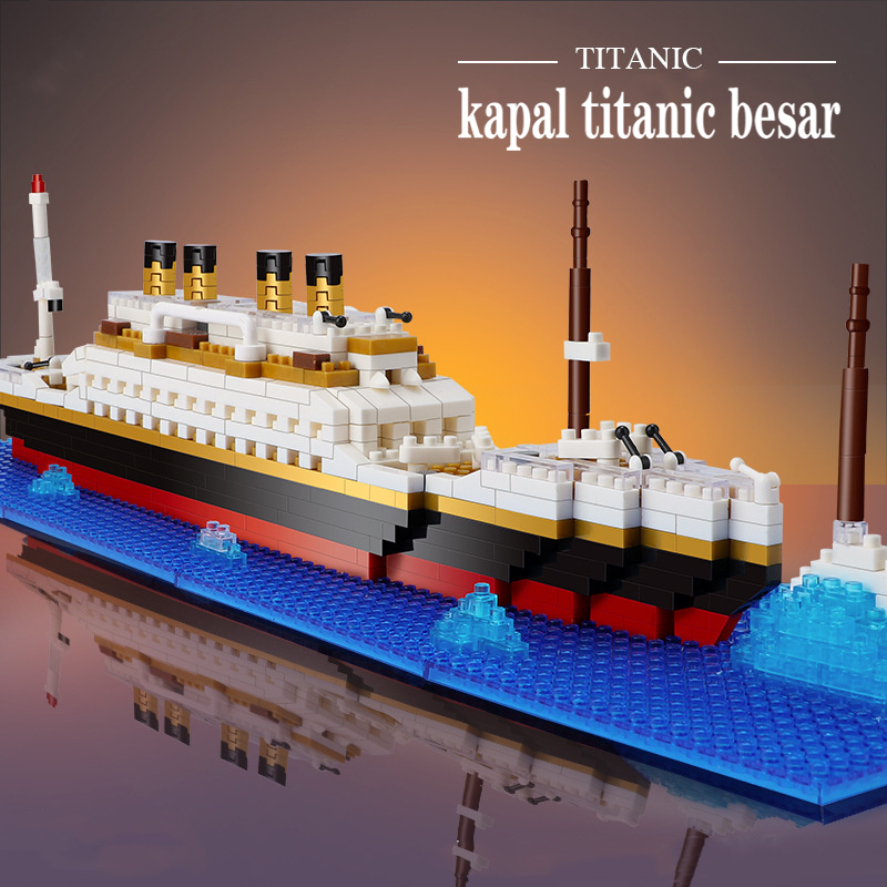 Upgrade✨【Ready Stock COD】Kapal Titanic Mainan Block/lego besar titanic/lego kapal/lego kapal besar/kapal lego//kapal lego titanic/kapal mainan titanic/kapal titanickapal titanic mainan/brick titanic/bricks titanic/kapal lego besar/diecast titanic/titanic