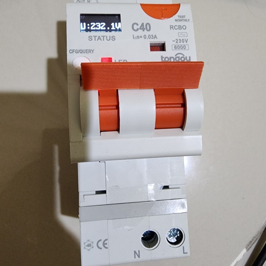 RCBO WIFI RCBO LED , SMART RCBO, SMART ELCB MCB, max 20 A, adjustable