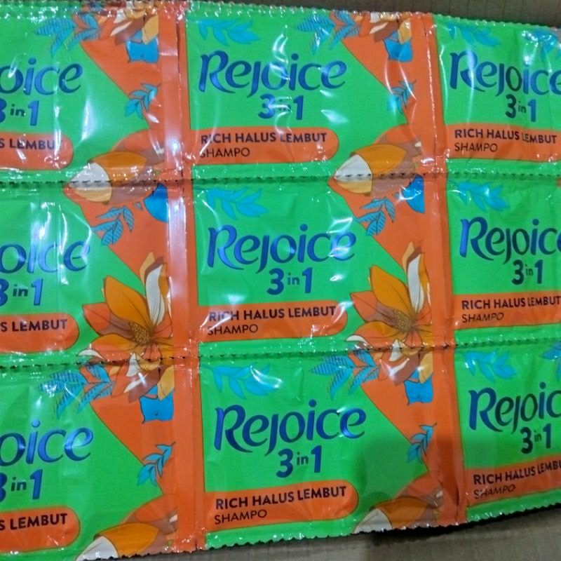 SHAMPO REJOICE RICH RAMBUT HALUS RENCENG 1000 12 SACHET