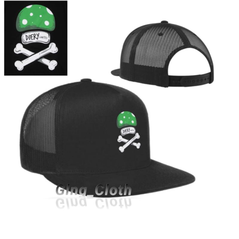 Topi Jaring Snapback Distro - Topi Snapback Trucker Hat Pria Wanita Premium - DIERY LIMITED CLOTH