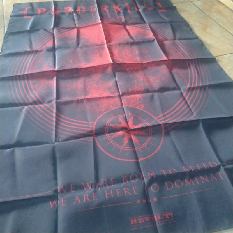 Burgerkill - We will bleed Bendera textile flag original