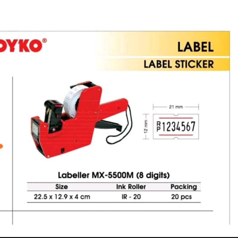 

mesin label rol joyko mx5500m