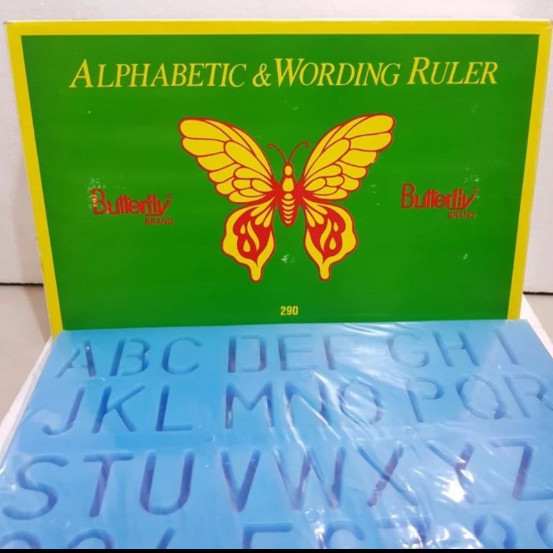 

rol sablon butterfly 290 / pengaris mal hurup