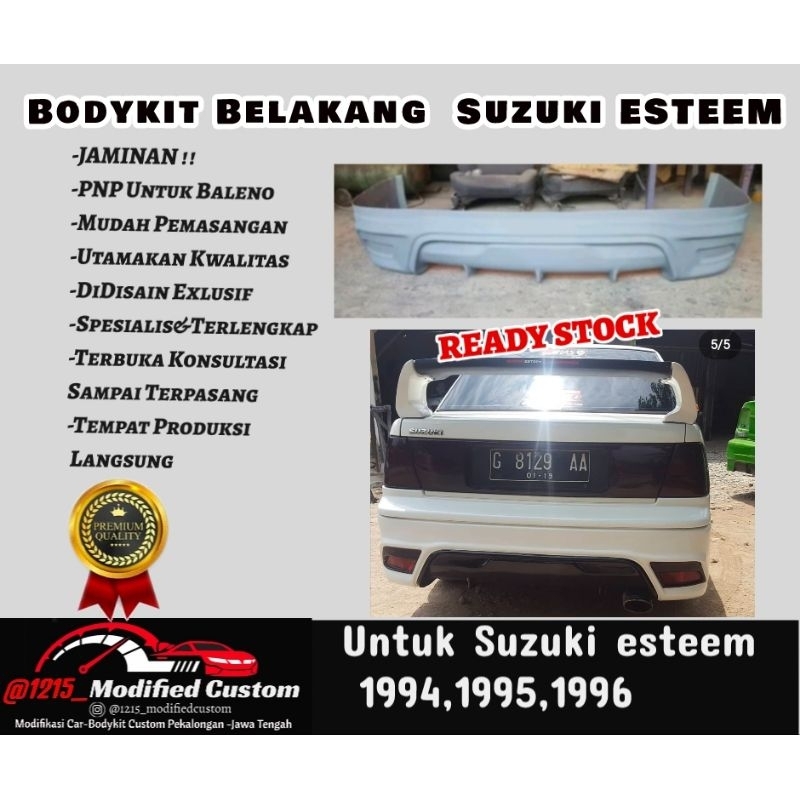 Bodykit belakang Suzuki esteem