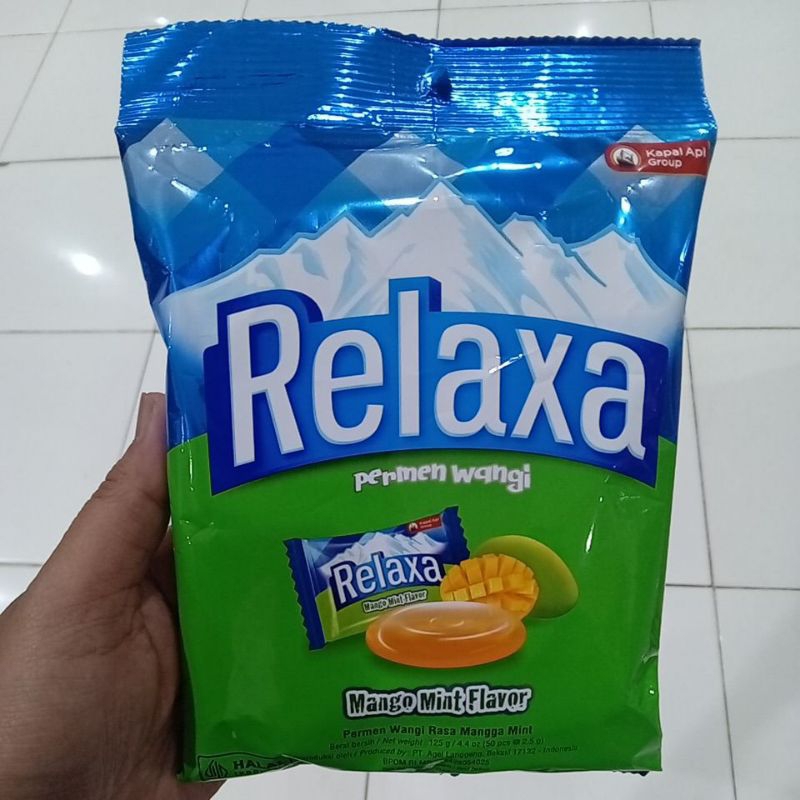 

Relaxa Permen Wangi Rasa Mangga Mint 2.5 g @50 pcs / 125 gram