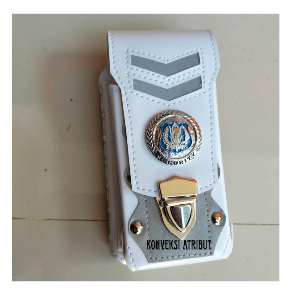 sarung hp security pinggang putih