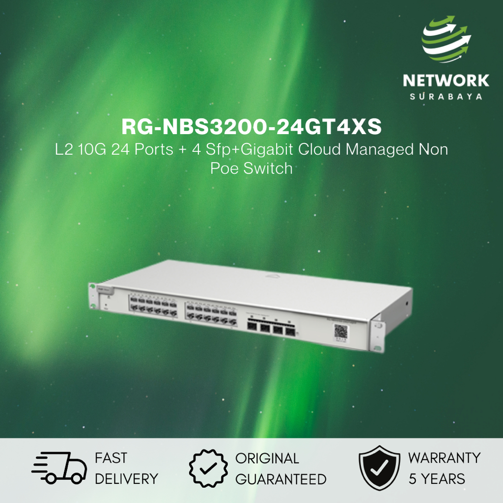 RUIJIE REYEE RG-NBS3200-24GT4XS 24 PORT + 4 SFP+ L2 10G GIGABIT MANAGE SWITCH