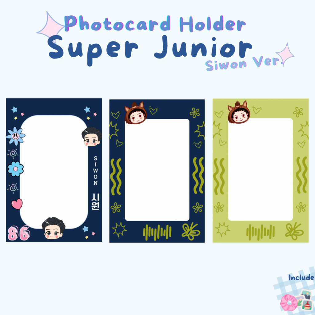 Photocard Holder Super Junior Siwon version / Cahol / PC Holder Keyring Standee