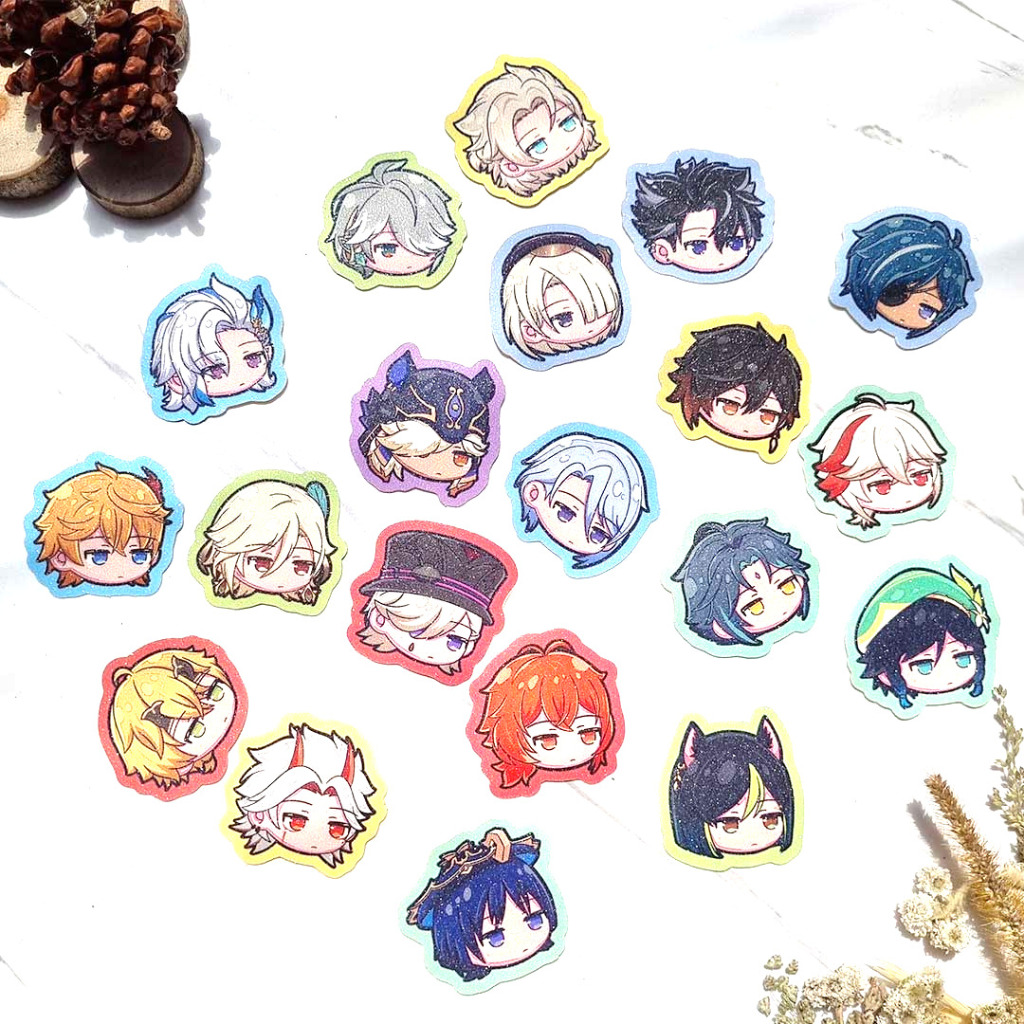 Phone Strap Keychain Pin Sticker Genshin Impact Boys Version Alhaitham Kaveh Wriothesley Ayato Thoma
