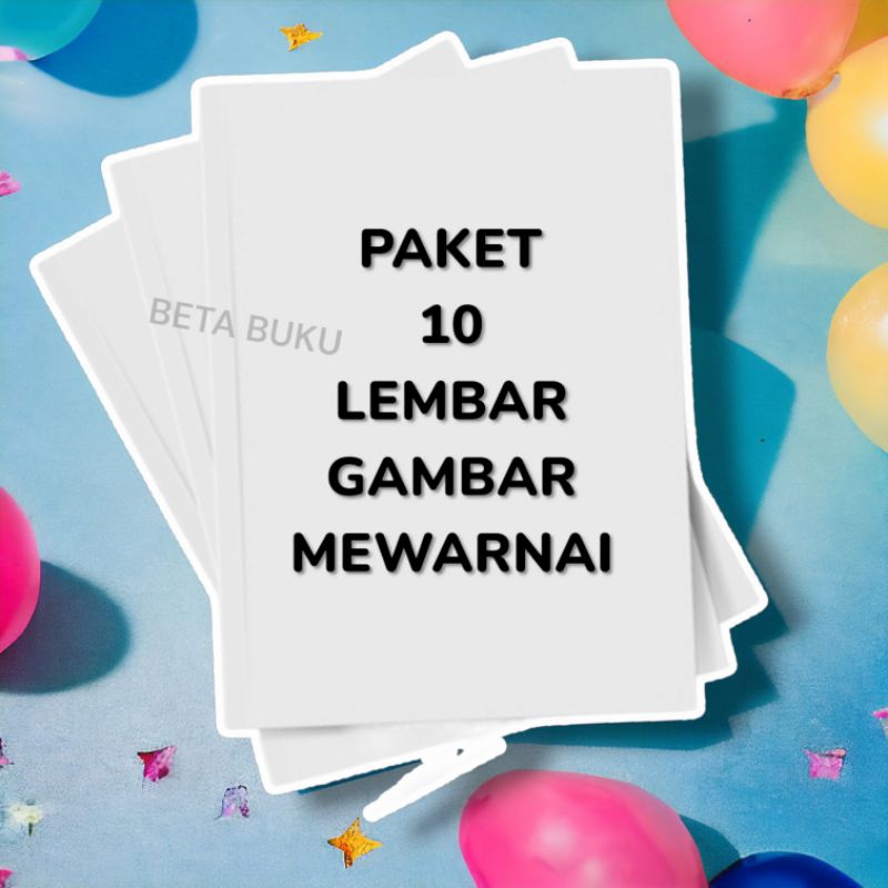 

10 Lembar Gambar Mewarnai Anak Kertas Gambar Mewarnai Beda Coloring Worksheet