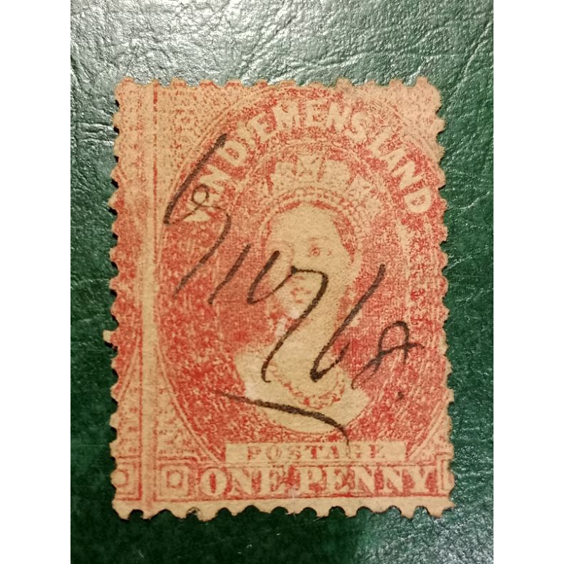 

Prangko Australia Tasmania One penny Victoria Tahun 1864-1871 USED