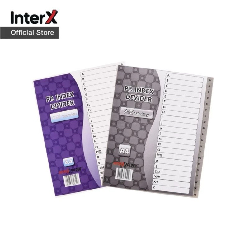 

Index Divider A4 InterX A-Z (Alfabet) / Pembatas Binder Odner