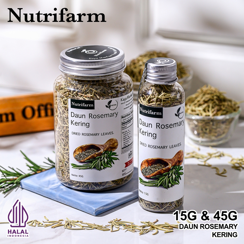 

[PREMIUM] Nutrifarm Daun Rosemary Kering Bubuk Aroma Kuat 15g 45g