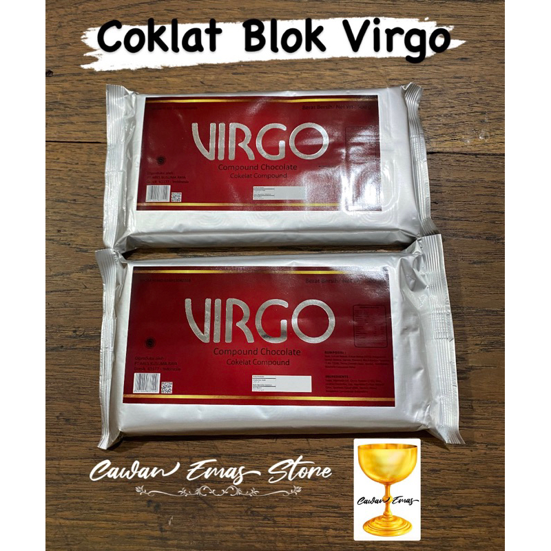 

coklat blok virgo 500gr / dark coumpound chocolate 500gr