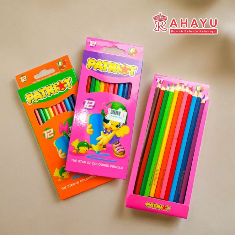 

PENSIL WARNA PATRIOT 12 WARNA (PANJANG)