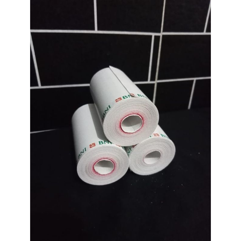 5pcs kertas struk thermal murah logo BNI 58x35mm eda printer logo 58mm