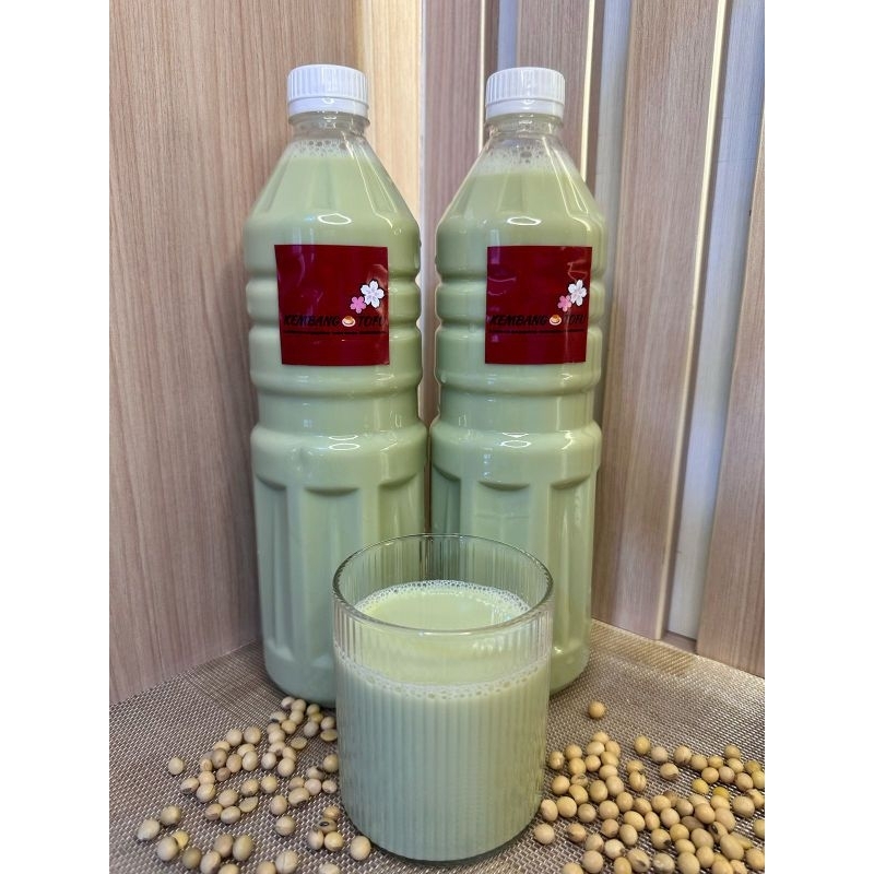 

susu kedelai dengan pandan asli / soya milk / tahucui - 1 liter