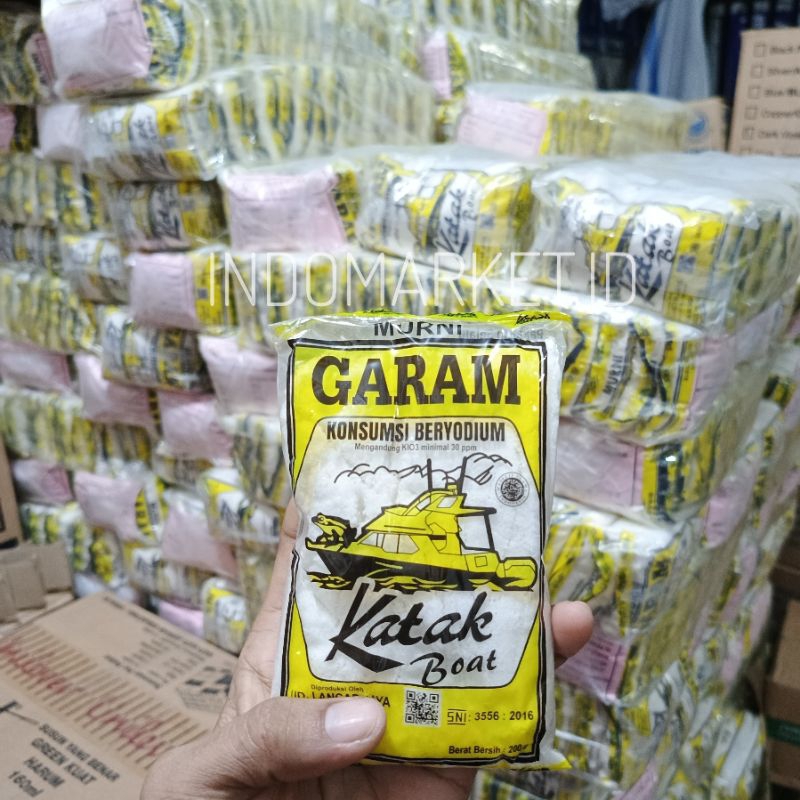 

INDOMARKET.ID / Garam / Garam cap katak 200g / Garam 200g / Garam beryodium / Garam cap katak boat