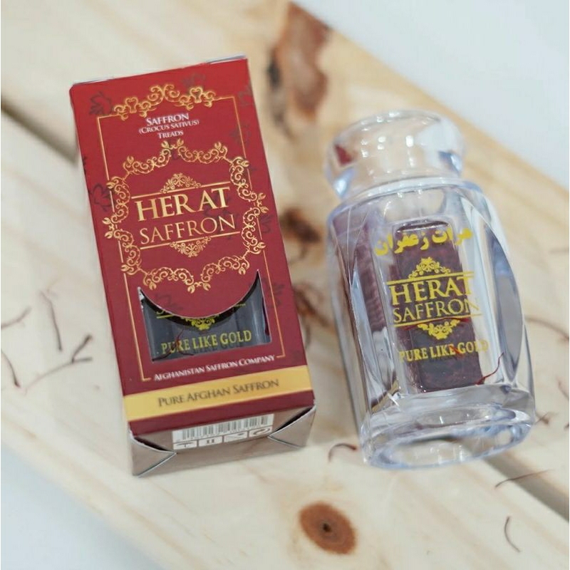 

Saffron / Safron 1 gram Negin Premium Original Herat Sapron Herbal Rempah Asli