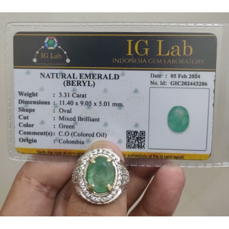 Natural Emerald (Beryl)