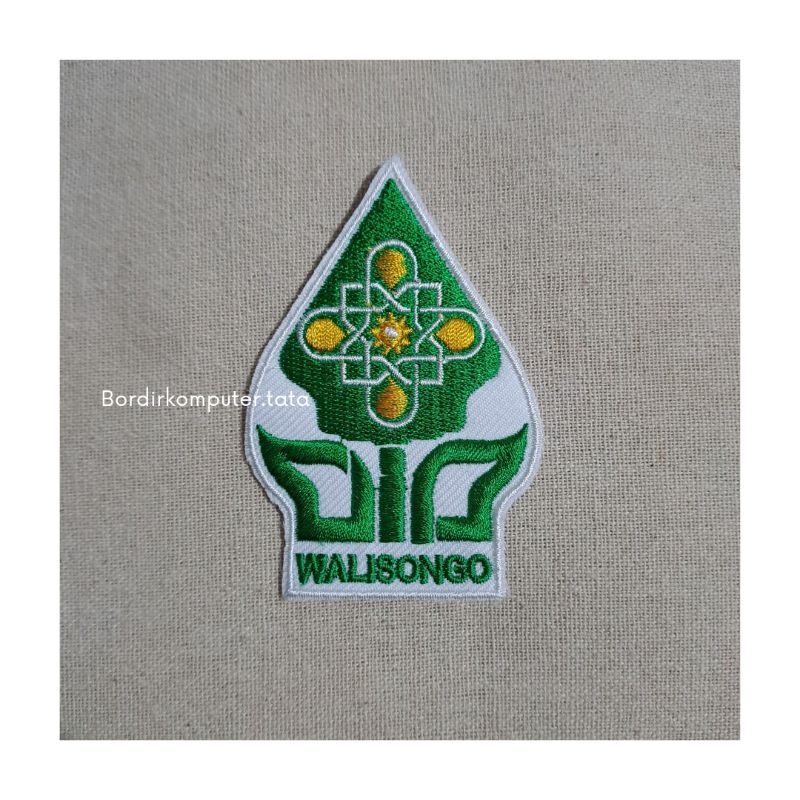 BADGE LOGO UIN SEMARANG / PATCH UIN WALISONGO SEMARANG / EMBLEM BORDIR KAMPUS UIN SEMARANG