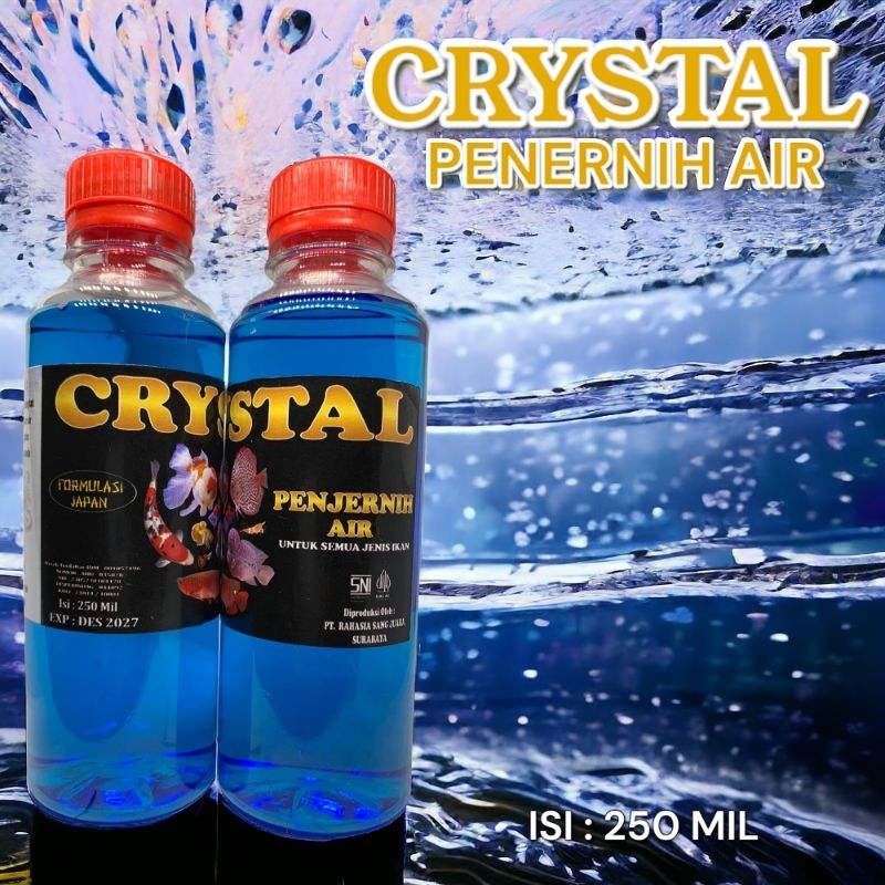 CRYSTAL PENJERNIH AIR KOLAM & AQUARIUM UNTUK AIR TAWAR PAYAU/LAUT ISI 250 MIL