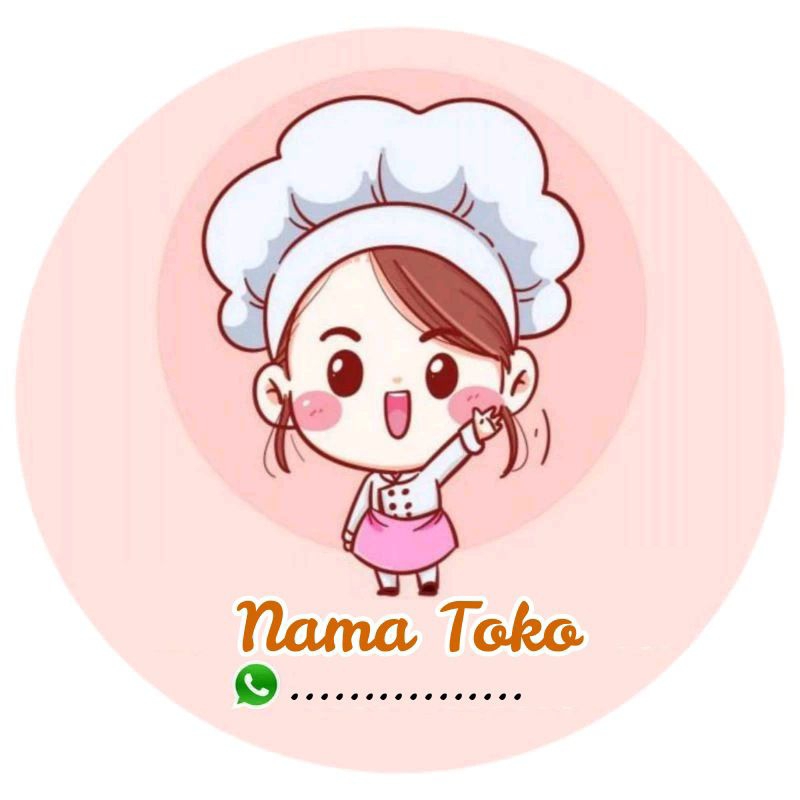 

Stiker glossy cemilan/produk/makanan (isi 100pcs)