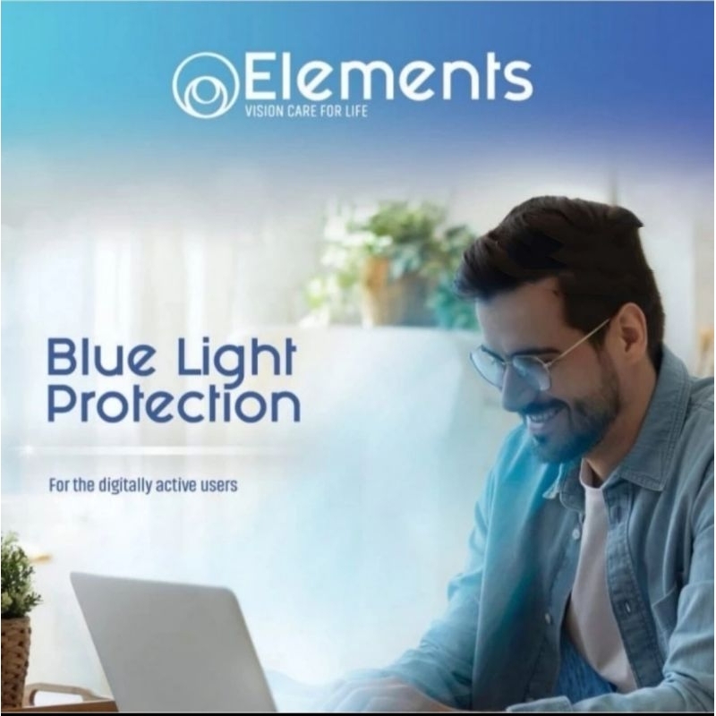 Lensa Essilor Elements bluelight protection FSV 1.67 UV420