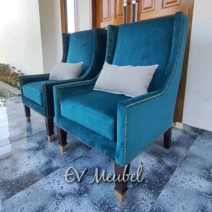 SOFA MINIMALIS SINGLE SEAT RANGKA KAYU JATI (PER-ITEM)